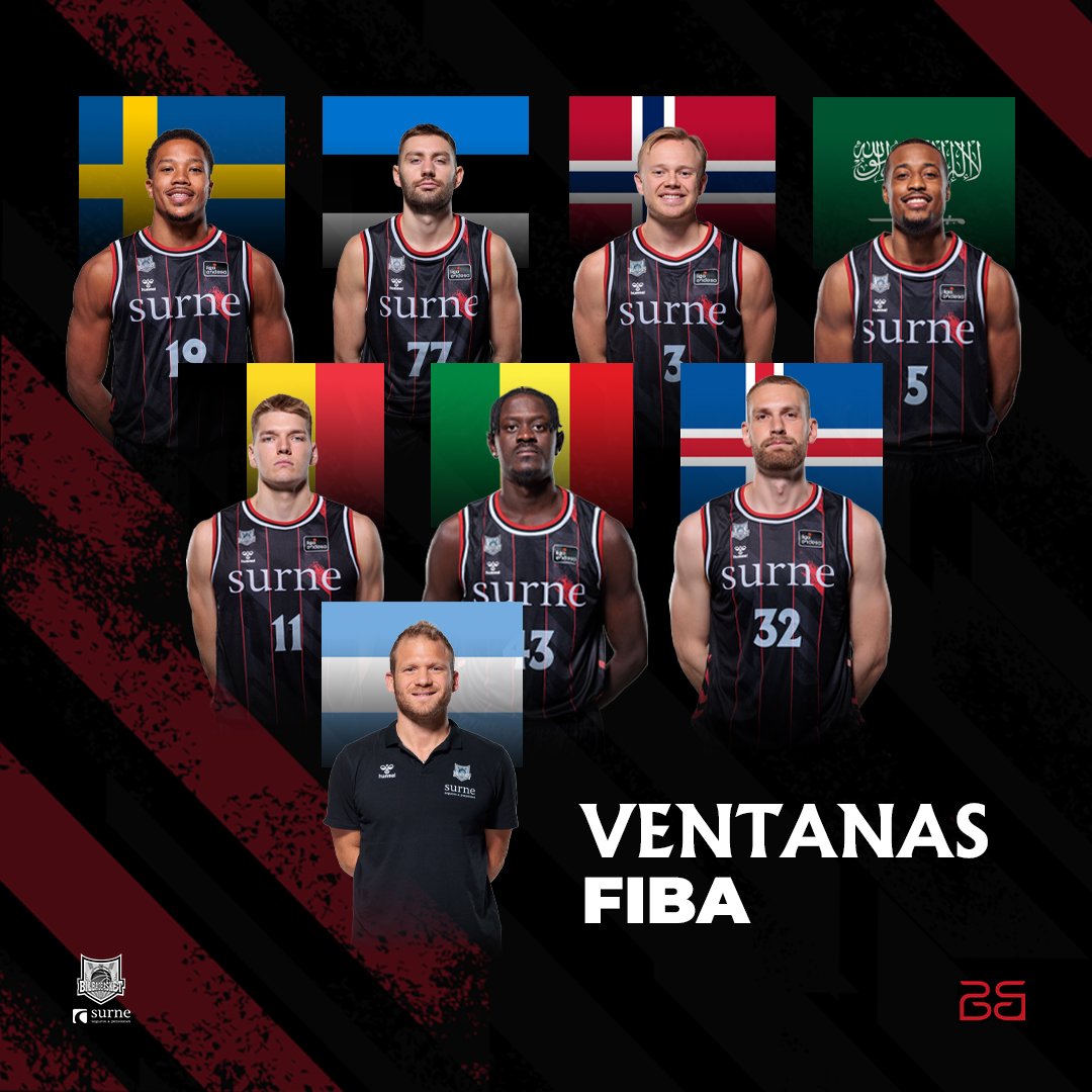 Ocho jugadores de baloncesto internacionales en las ventanas FIBA.