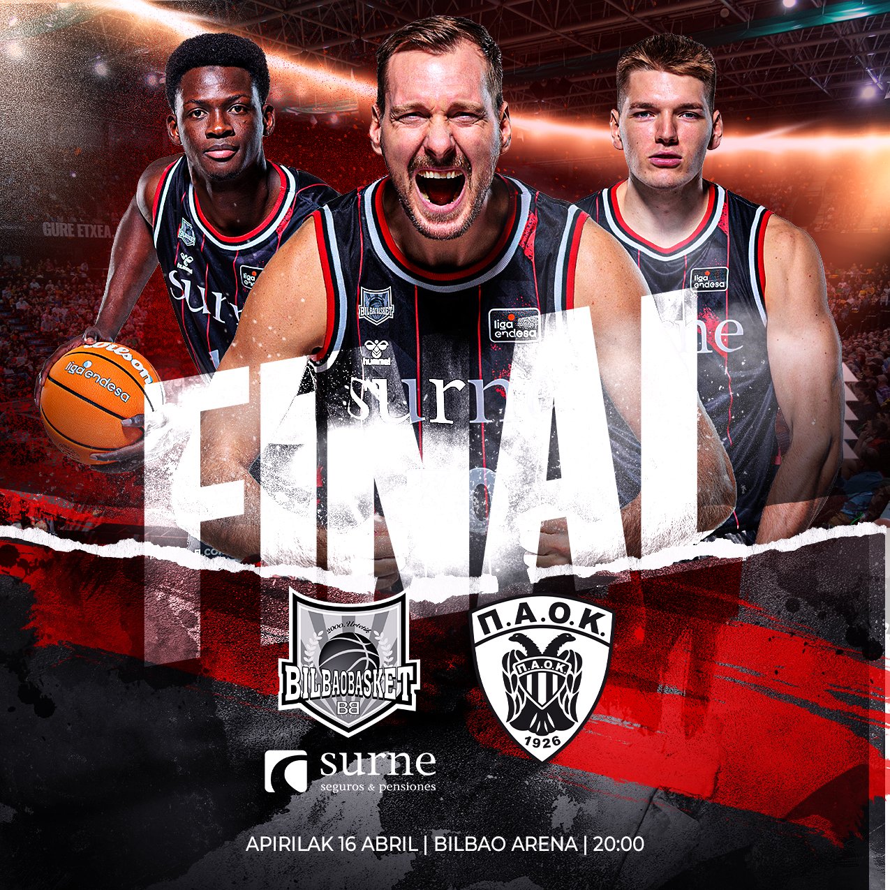 Información sobre entradas para la Final de la FIBA Europe Cup vs PAOK Salonica BC
