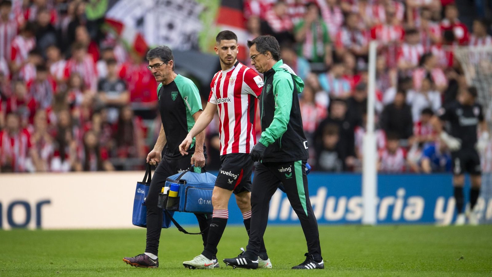 Lesión muscular de Oihan Sancet en el bíceps femoral.