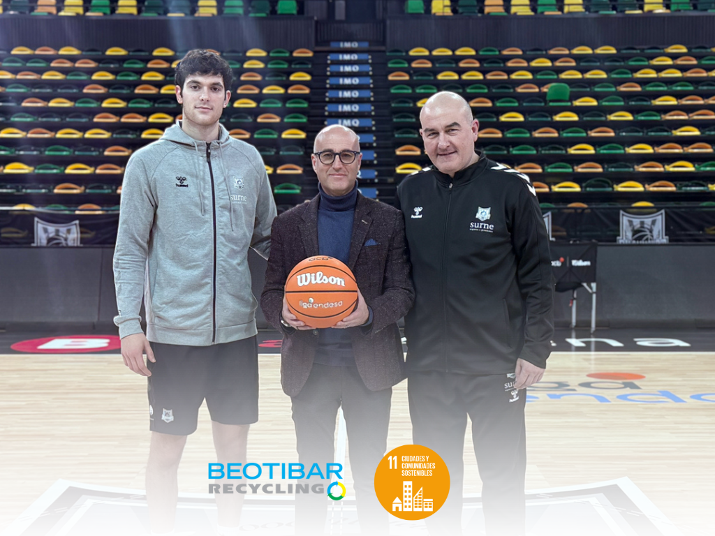 Beotibar Recycling apoya el ODS 11 en Surne Bilbao Basket vs FC Barcelona