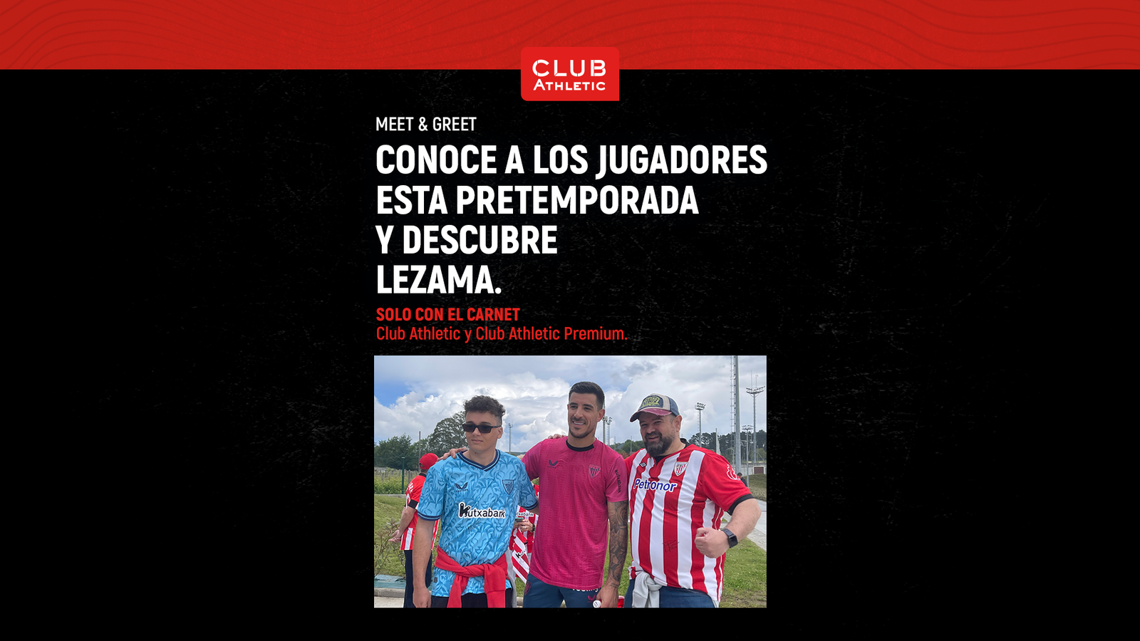 Afortunados en ‘Meet & Greet’ con jugadores del Club Athletic
