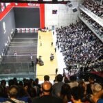 Imagen del frontón Bizkaia durante una de las finales.