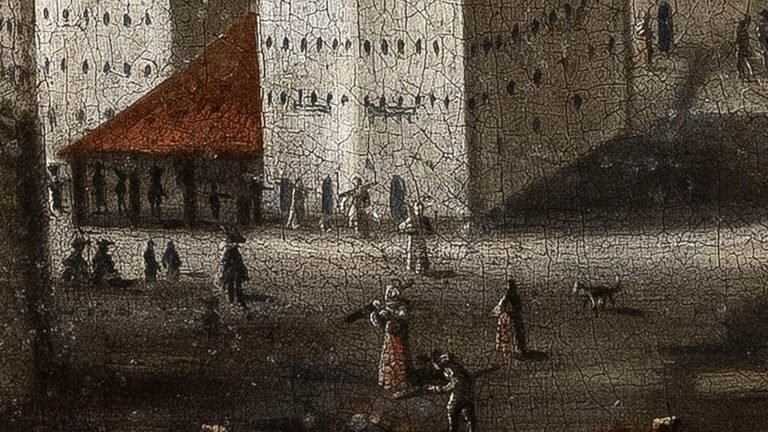 Un cuadro lleno de vida: 190 personas, catorce gaviotas, seis mulas, dos perros y un ángel en la 'Vista de Bilbao' de 1700