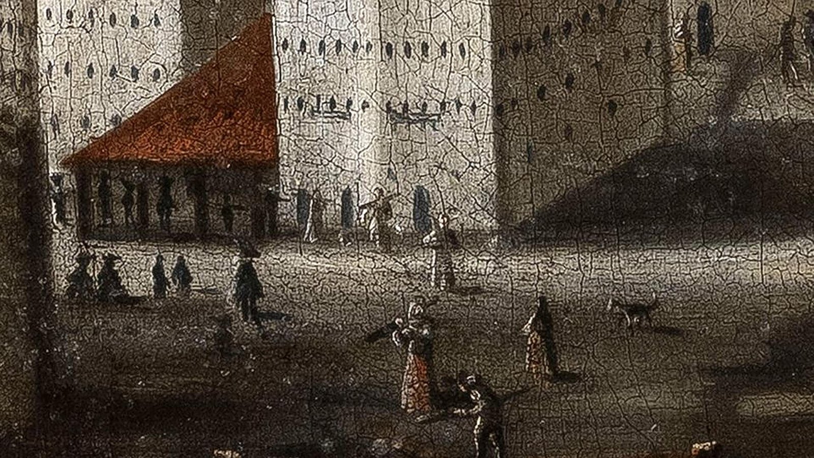Un cuadro lleno de vida: 190 personas, catorce gaviotas, seis mulas, dos perros y un ángel en la 'Vista de Bilbao' de 1700