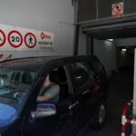 Acceso a un parking municipal de Bilbao.