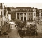 Fotografía del antiguo hospital de Bilbao, situado en el barrio de Atxuri, donde comenzaba el camino y donde se ubicaba el primer leguario.