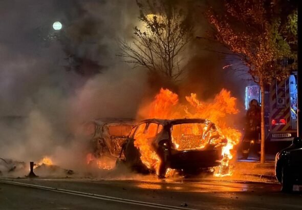 Bilbao sufre disturbios violentos a manos de jóvenes radicales en el centro de la ciudad