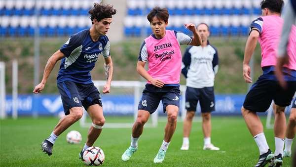 La Real Sociedad se prepara para su visita a Lovaina en la Europa League