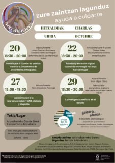 La red de barrio de Ariznabarra impulsa charlas sobre salud y neurodiversidad en Vitoria-Gasteiz