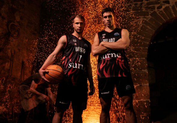 Surne Bilbao Basket lanza su nueva equipación y afirma que en Europa son fuego